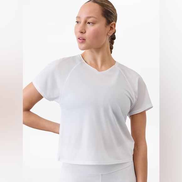 Athleta Tops - Athleta Grid Knit Tee NWT Medium